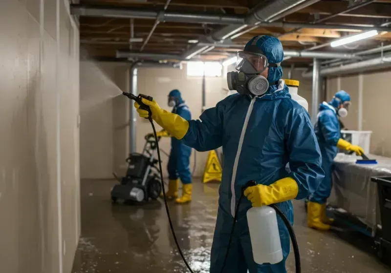 Basement Sanitization and Antimicrobial Treatment process in Decatur County, IN