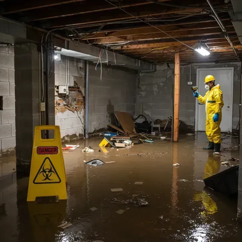 Flooded Basement Electrical Hazard in Decatur County, IN Property